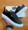SAPATENIS HUGO BOSS PRETO COURO