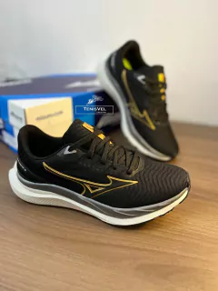 MIZUNO INSPIRI PRETO BRANCO DOURADO