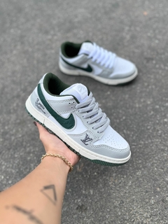 DUNK LOUIS VUITTON BRANCO CINZA VERDE na internet