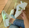 TENIS V CADARÇO BRANCO VERDE MINT
