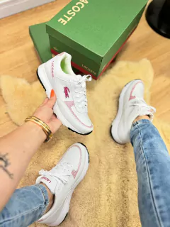 LACOSTE SPORT BRANCO ROSA - TenisVel