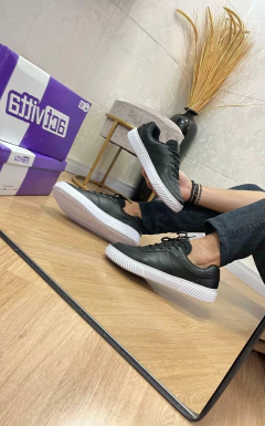 TENIS ACTVITTA CASUAL PRETO BRANCO - comprar online