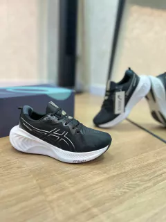 ASICS CUMULUS PRETO BRANCO - loja online