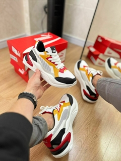 TENIS RS-Z BRANCO LARANJA PRETO