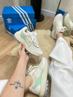 SNEAKER AD2041 BRANCO MENTA na internet