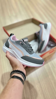 SEM TROCA - PM SPORT CINZA ROSA