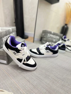 TENIS COMPLY CARBON PRETO BRANCO ROXO - loja online