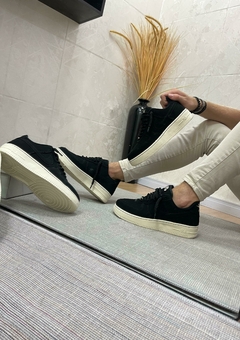AIRFORCE PRETO NOBUCK OFF WHITE - TenisVel
