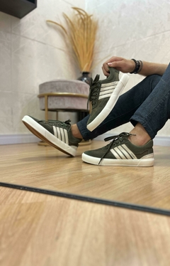 TENIS RDL3666 ROOTS VERDE MILITAR OFF WHITE na internet