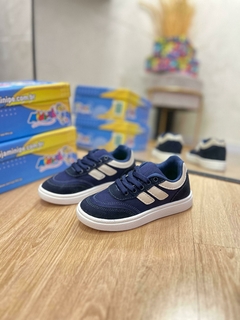 INFANTIL - TENIS CASUAL MINIPÉ MARINHO BEGE - comprar online