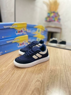 INFANTIL - TENIS CASUAL MINIPÉ MARINHO BEGE na internet