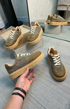 TENIS COLECTION CINZA VERDE MILITAR - comprar online