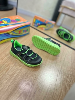 INFANTIL - CALCE FACIL PIPOS PRETO VERDE na internet