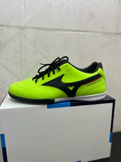 CHUTEIRA MZ FUTSAL VERDE LIMÃO PRETO na internet