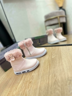 INFANTIL - COTURNO GRUGUI ROSA LED E PELUCIA 014.50-091 - TenisVel