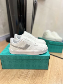 TENIS FLORENCE BRANCO CIA PRATA 110261 - loja online