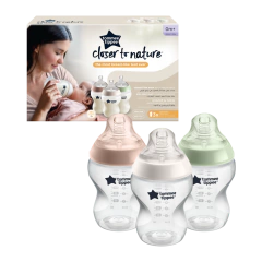 Mamadera Closer To Nature 260 Ml Pack X 3 Tommee Tippee