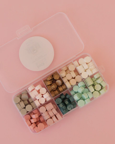 Caja lacres surtida Baby Bloom Back to basics Mintopía