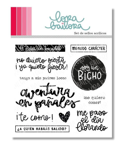 Sello acrílico 10x10cm colección BICHO - comprar online