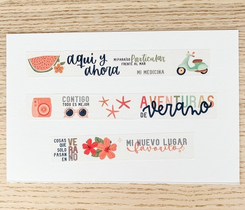 Washi tape Lettering Castellano PENSACOLA de Mintopía