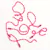Pack 6 cadenitas Rosa fucsia