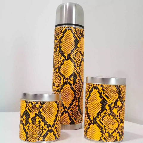 Set Lata Yerba + Azucar + Funda Termo - comprar online