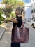 TOTEBAG VALENTINA - Cuero Bordo - comprar online