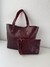 TOTEBAG VALENTINA - Cuero Bordo en internet