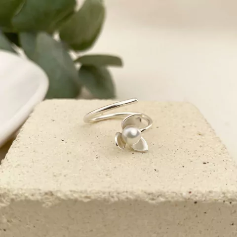 Anel Mini Flor Polido Jardim