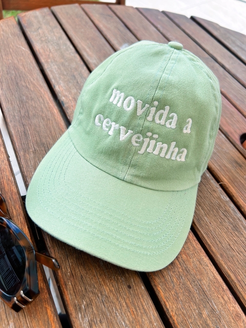 Boné cervejinha - verde pastel