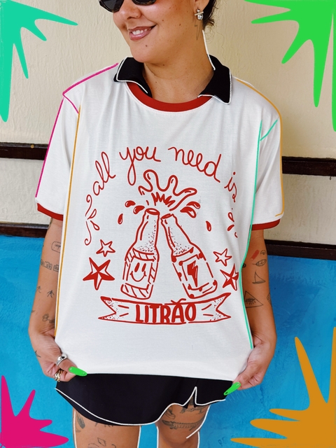T-shirt All You Need Is Litrão - comprar online