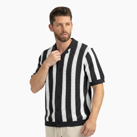 Camisa Daily Axe Tejida Rustica Rayada - comprar online