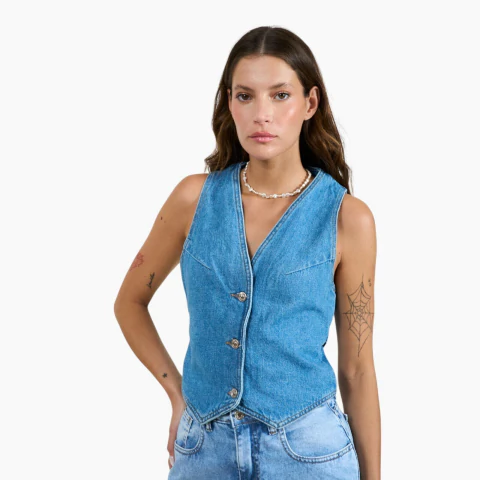 Chaleco Santa Bohemia Carmela Denim