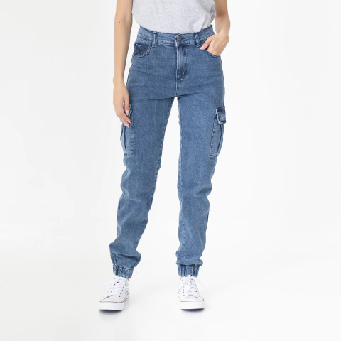 Pantalon Wamu Cargo C/puño Denim