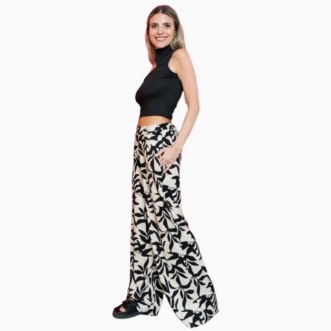 Pantalón Estampado Sin Cinto Wamu