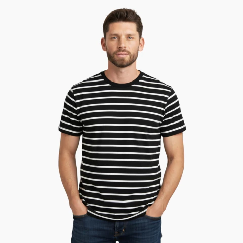 Remera Daily Rayada E/red. - comprar online