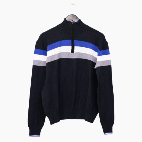 Sweater 1/2 Cierre Rayas Daily