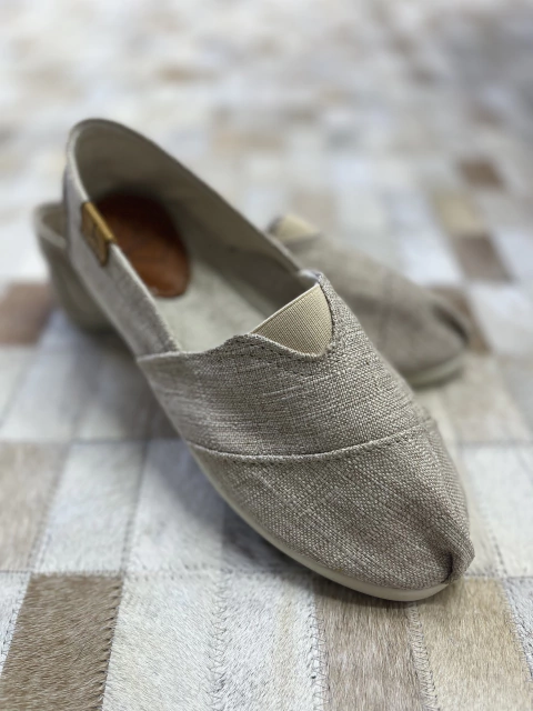 Alpargata linho - bege