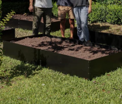 Huerta Rectangular Negra Modular - tienda online