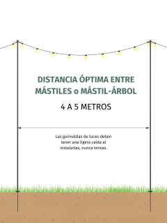 Mástil para Guirnaldas Para Clavar - Negro - comprar online