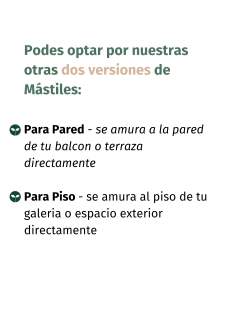 Mástil para Guirnaldas Para Clavar - Negro - Elevate