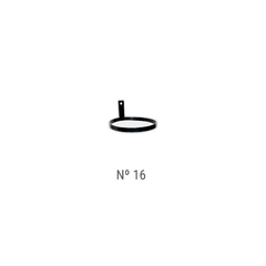 Cuelgamaceta #16 Para pared - Negro
