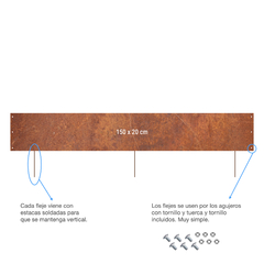 Fleje de 20x150 cm de 3,2 mm - Sin pintar - comprar online