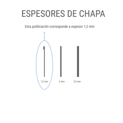 Fleje 7 cm de alto - Elevate
