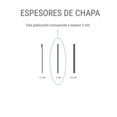 Fleje 15 cm de alto - Elevate