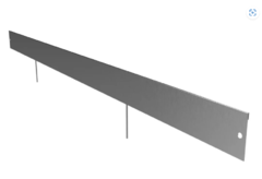 Imagen de Fleje de 7x120 cm de 1,2 mm - Negro