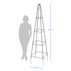 Obelisco Alto - Negro - comprar online