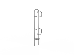 Portamanguera para Clavar en Tierra - Negro - comprar online