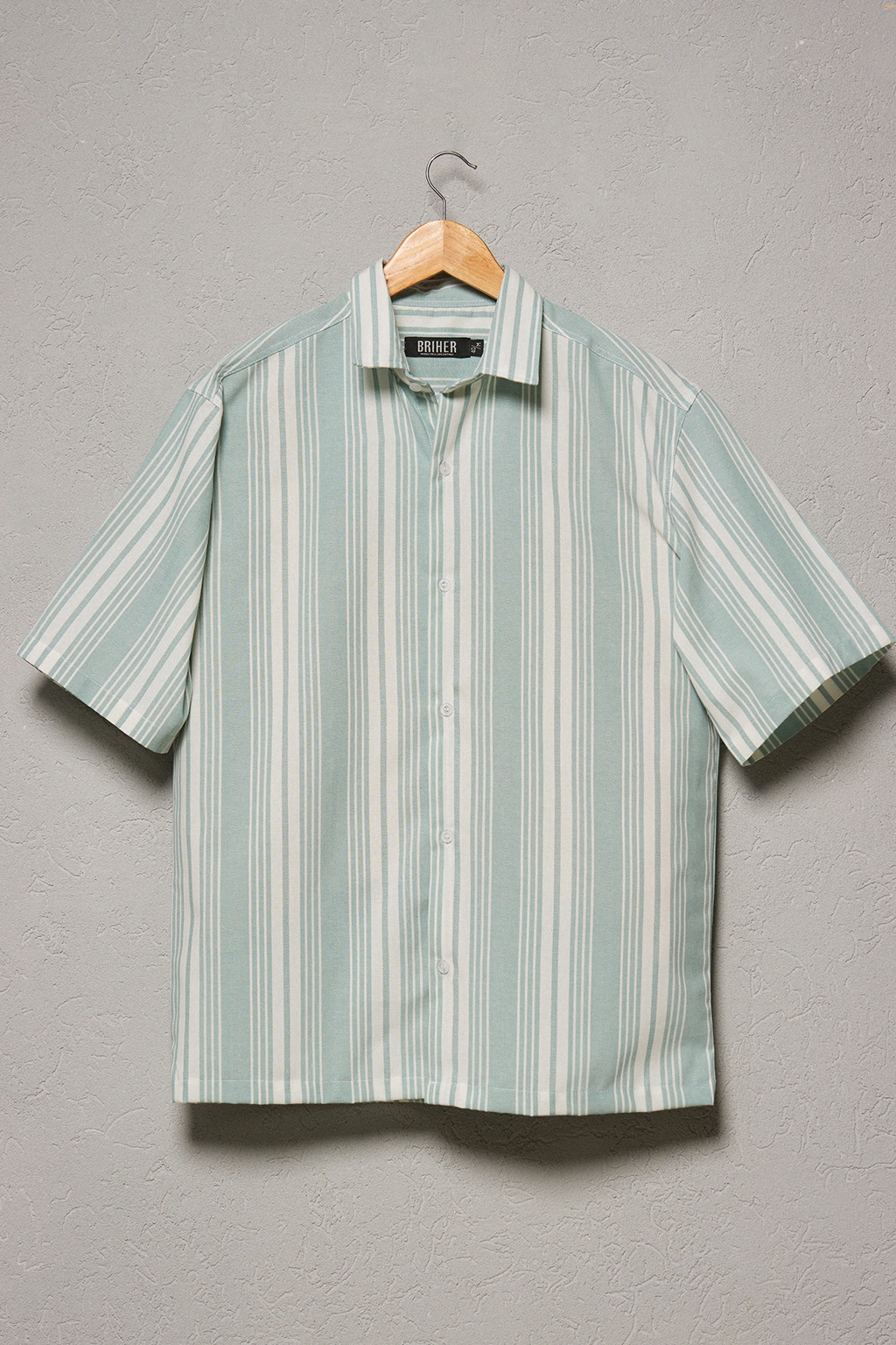 Camisa Crochet Algodón Premium Rayada Verano "CAIRO"