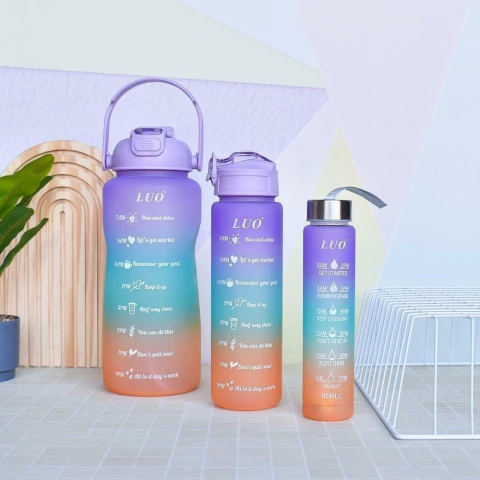 BOTELLA MOTIVACIONAL X3 - comprar online